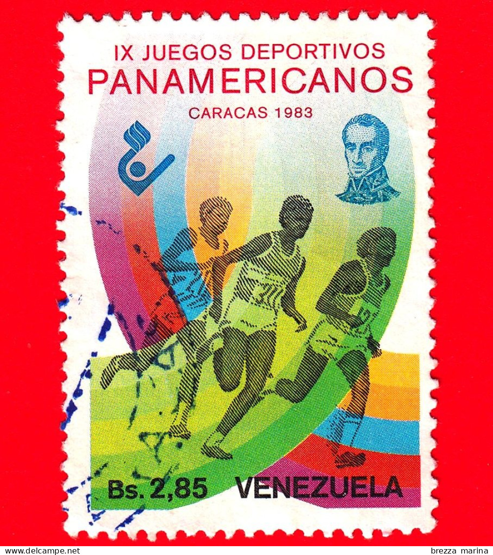 VENEZUELA - Usato - 1983 - 9° Giochi Panamericani - Corsa - 2.85 - Venezuela