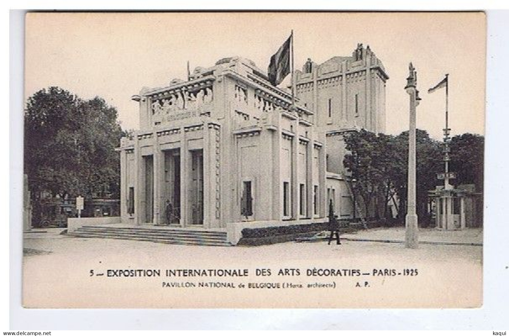 PARIS 1925 - Exposition Internationale Des Arts Décoratifs - Pavillon Natioanal De BELGIQUE - A. Papeghin - A. P. N° 5 - Expositions