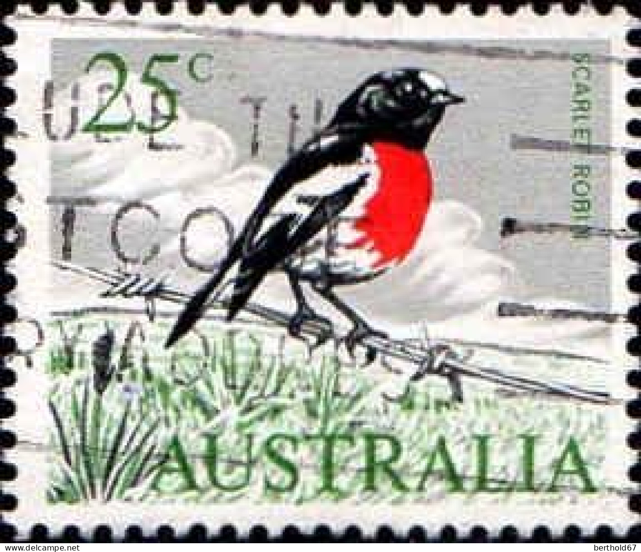 Australie Poste Obl Yv: 333 Mi:372 Rouge-gorge (Belle Obl.mécanique) - Used Stamps