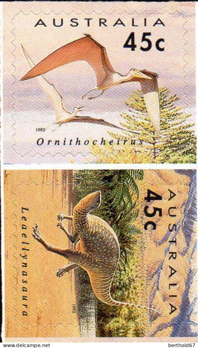 Australie Poste N** Yv:1334/1335 Animaux Préhistoriques Autoadhésifs - Mint Stamps