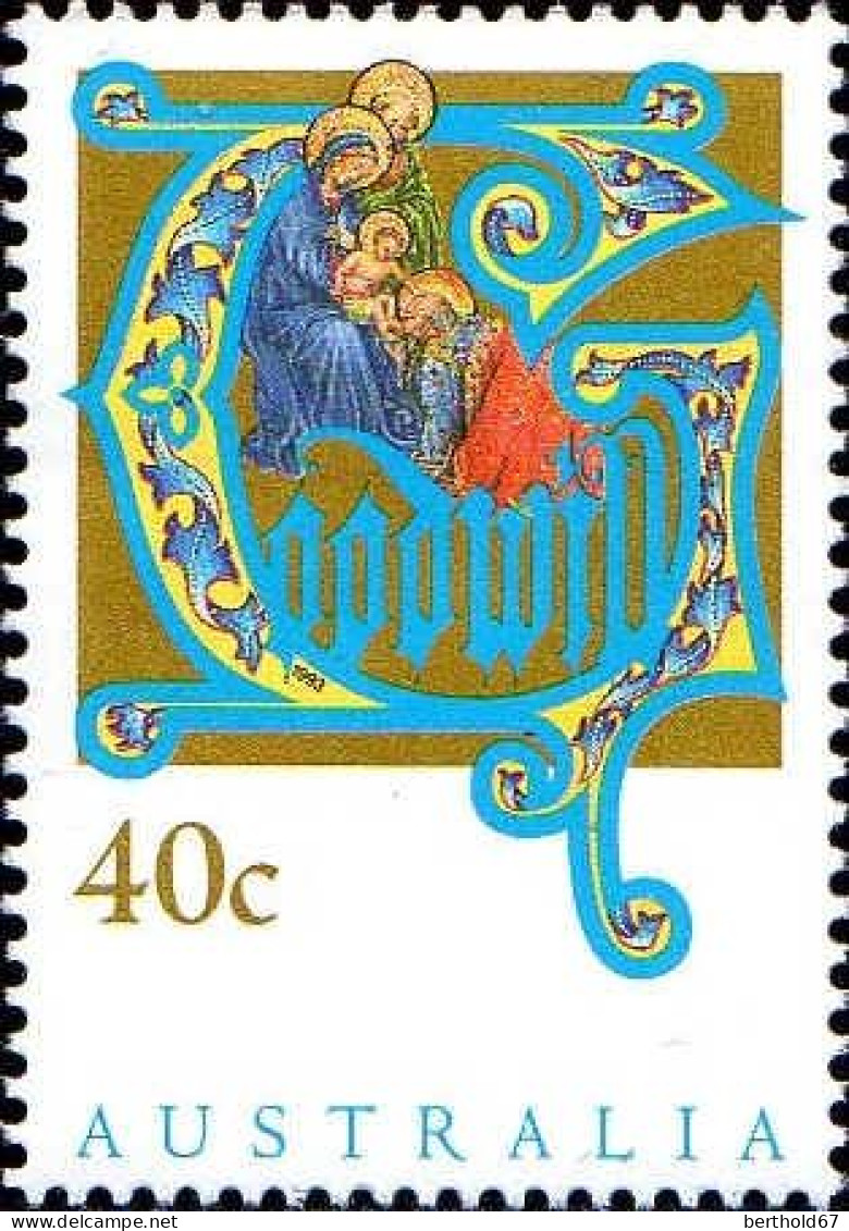 Australie Poste N** Yv:1336 Mi:1378A Noël Goodwid - Mint Stamps