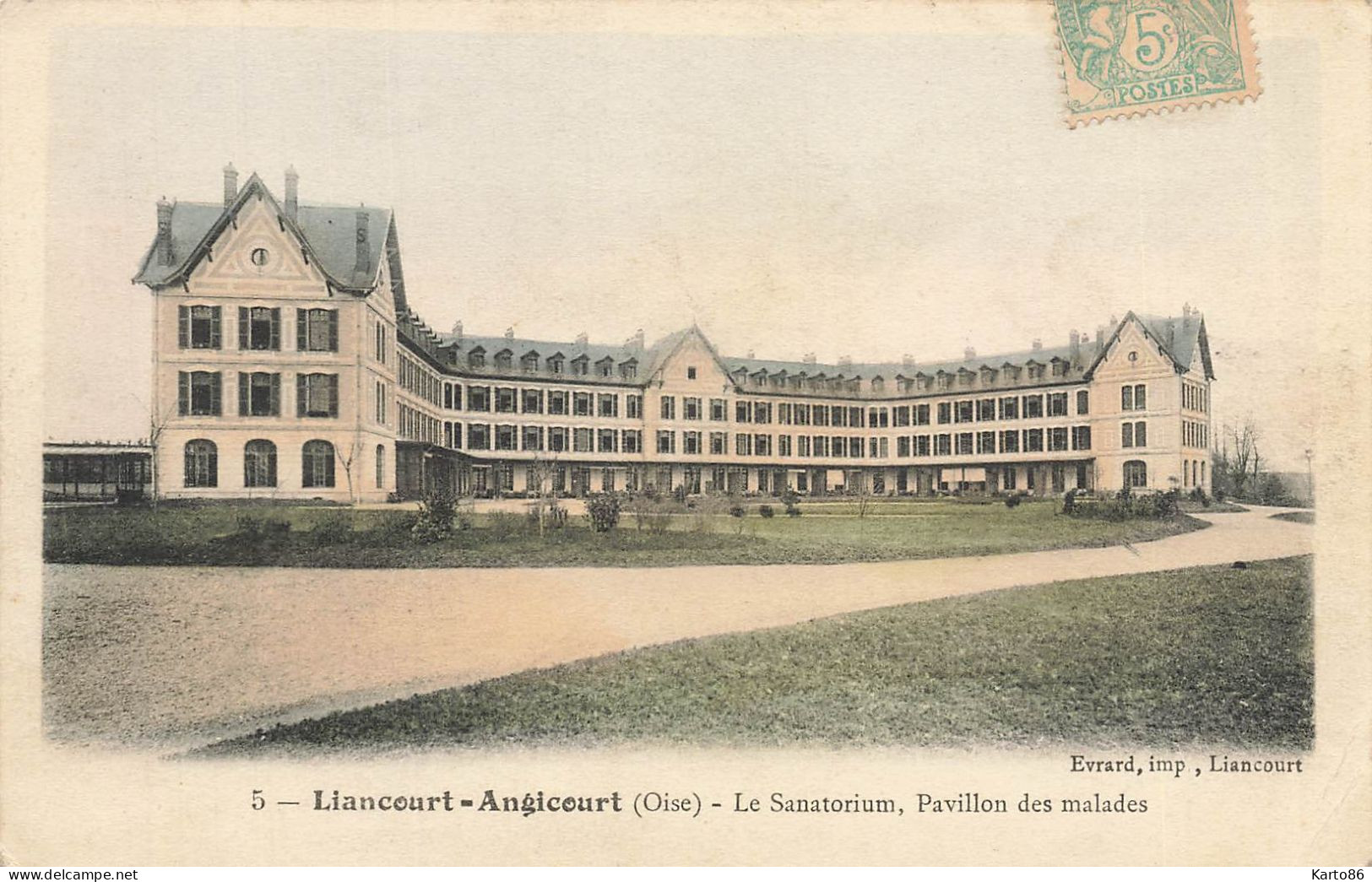 Angicourt * Par Liancourt * 5 Cpa * Le Sanatorium * établissement Médical - Other & Unclassified