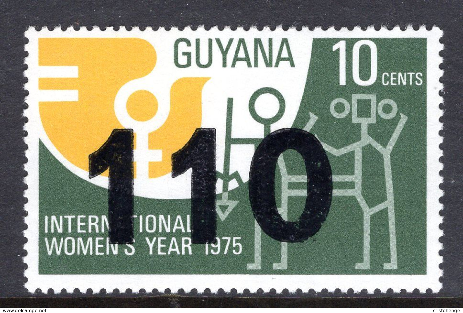 Guyana 1981 Surcharges - 110c On 10c International Women's Year HM (SG 832) - Guyana (1966-...)