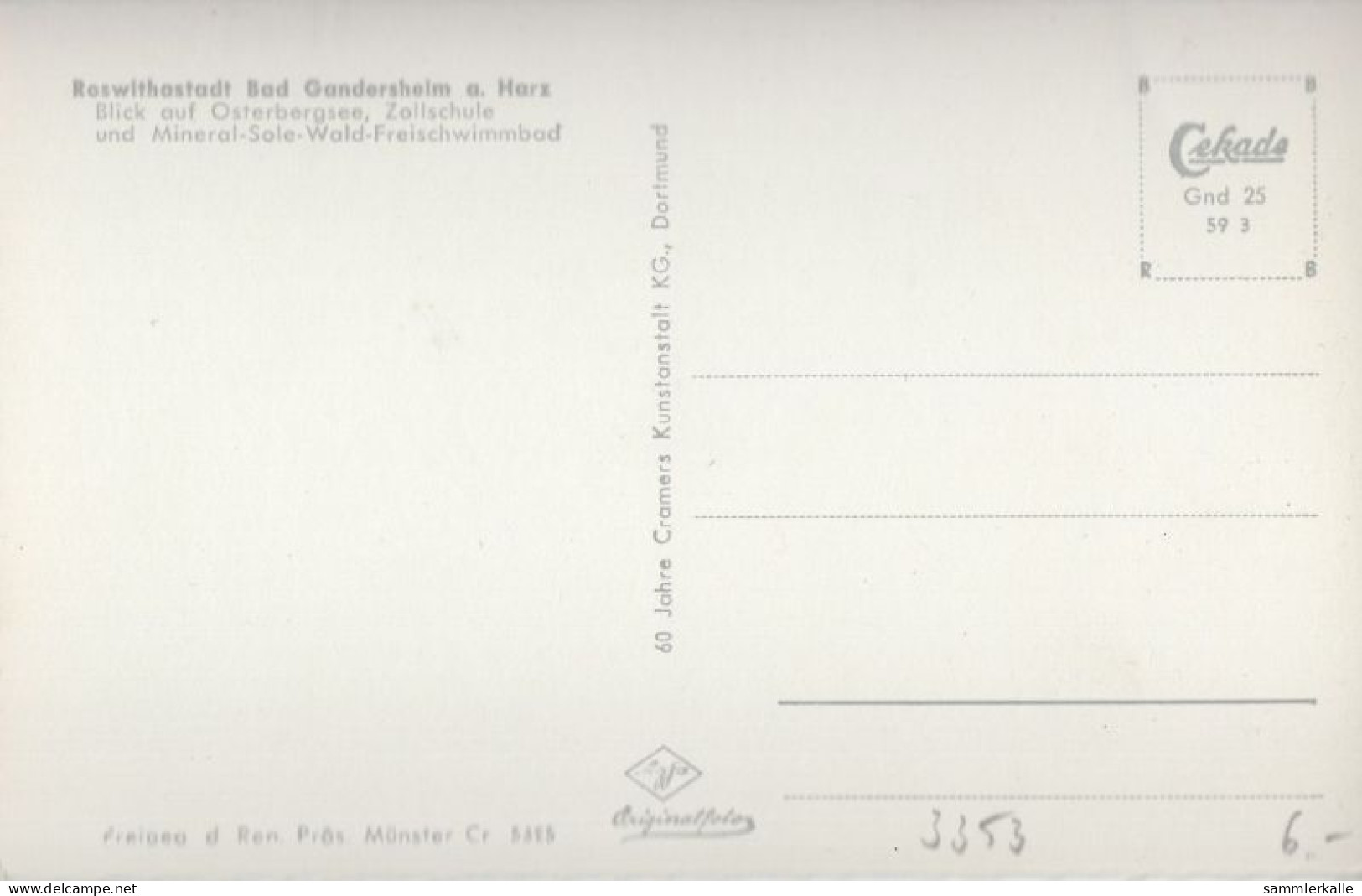 134594 - Bad Gandersheim - Oterbergsee, Zollschule - Bad Gandersheim