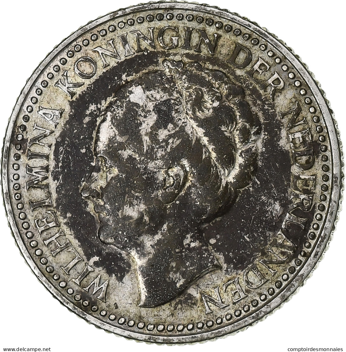Pays-Bas, Wilhelmina I, 1/2 Gulden, 1922, TB+, Argent, KM:160 - 1/2 Florín Holandés (Gulden)