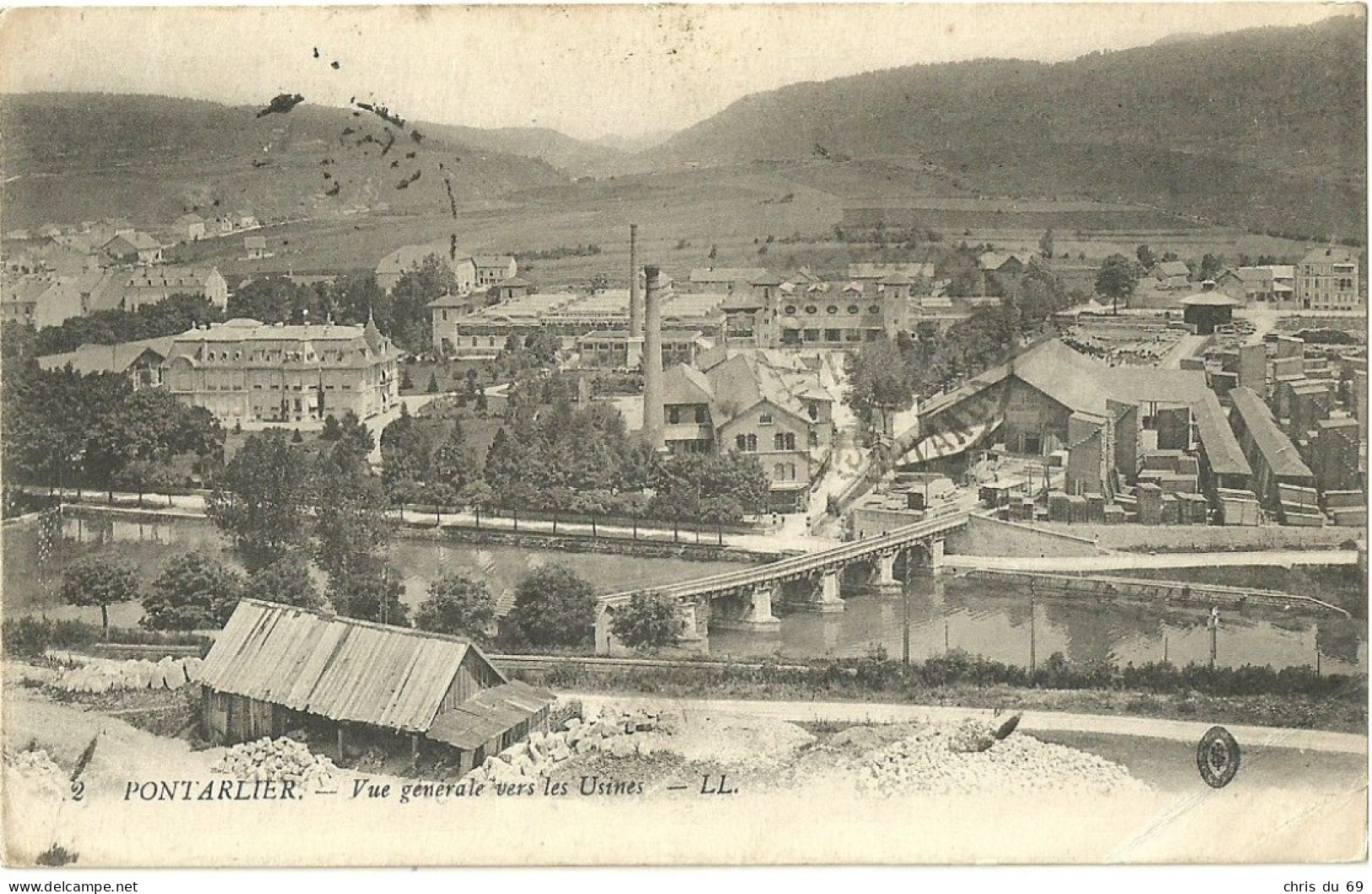 Pontarlier Vue Generale Vers Les Usines - Pontarlier