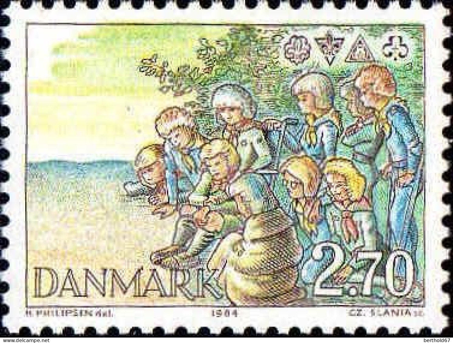 Danemark Poste N** Yv: 808 Mi:805 Scoutisme - Unused Stamps
