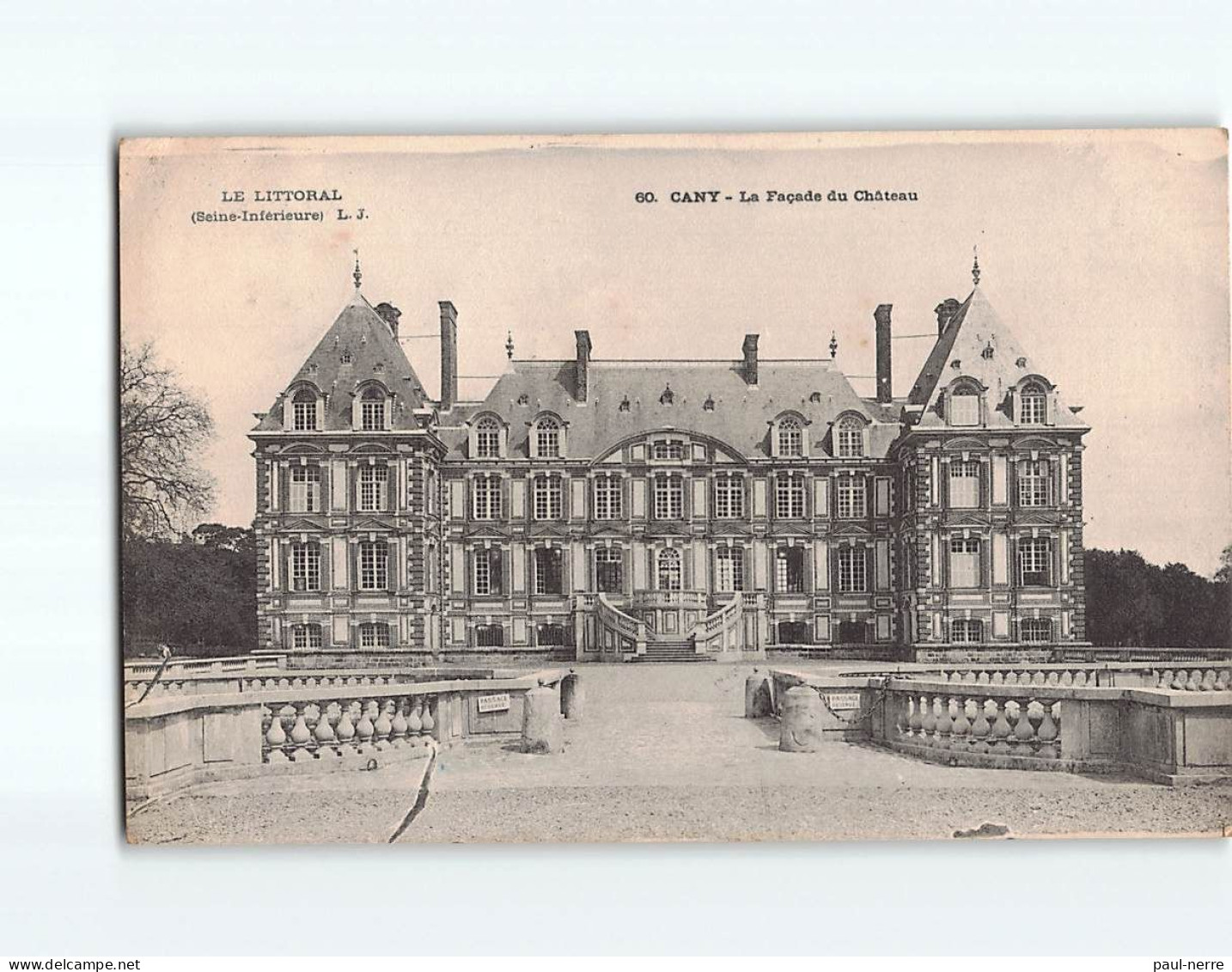 CANY : La Façade Du Château - Très Bon état - Cany Barville