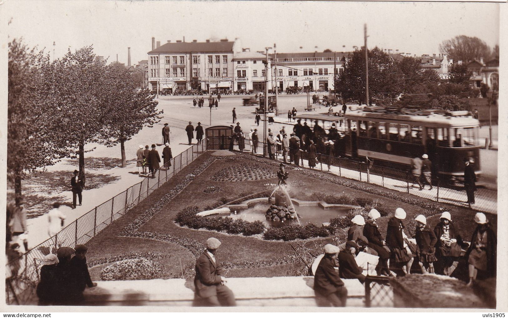 Reval.Viru Gate Square,tram - Estland