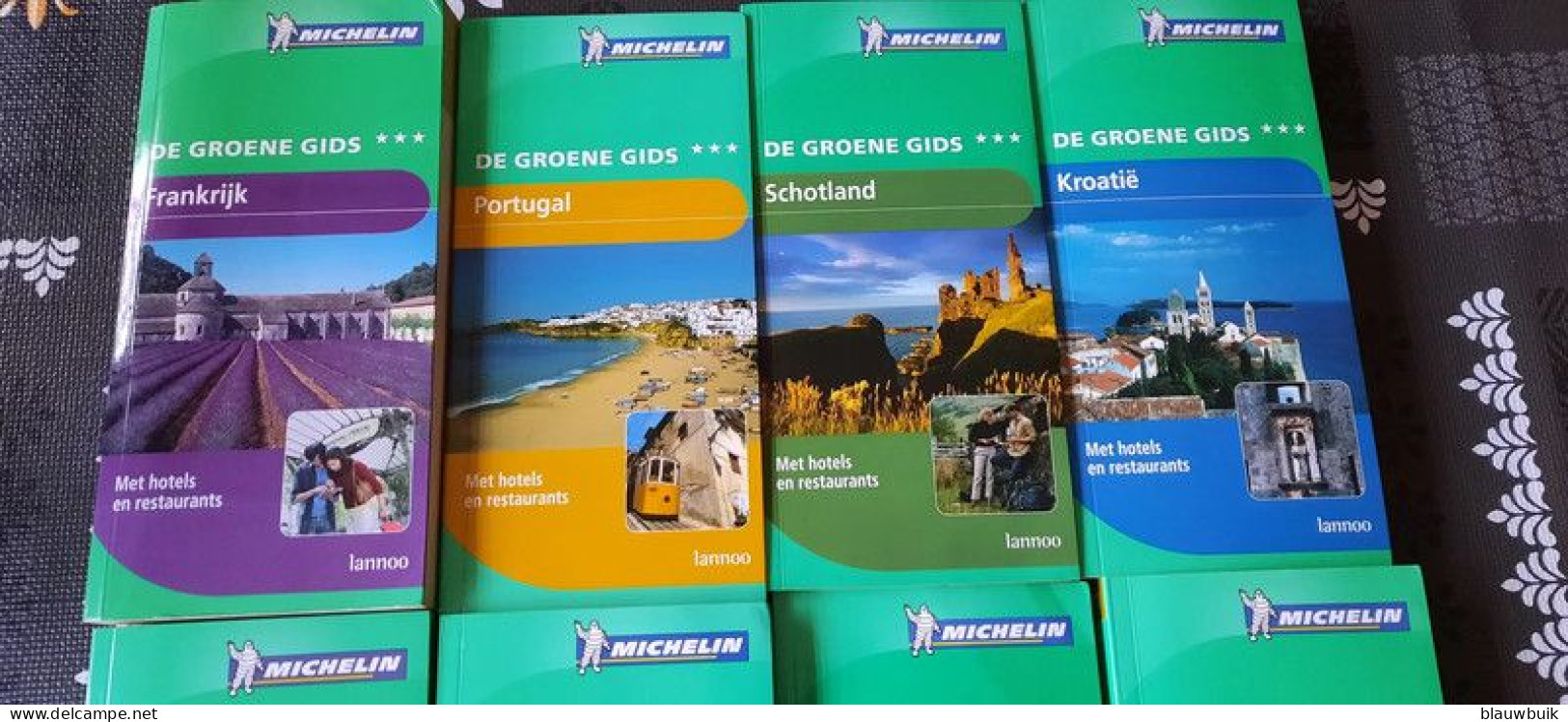 12x Michelin Groene Gids - Aardrijkskunde