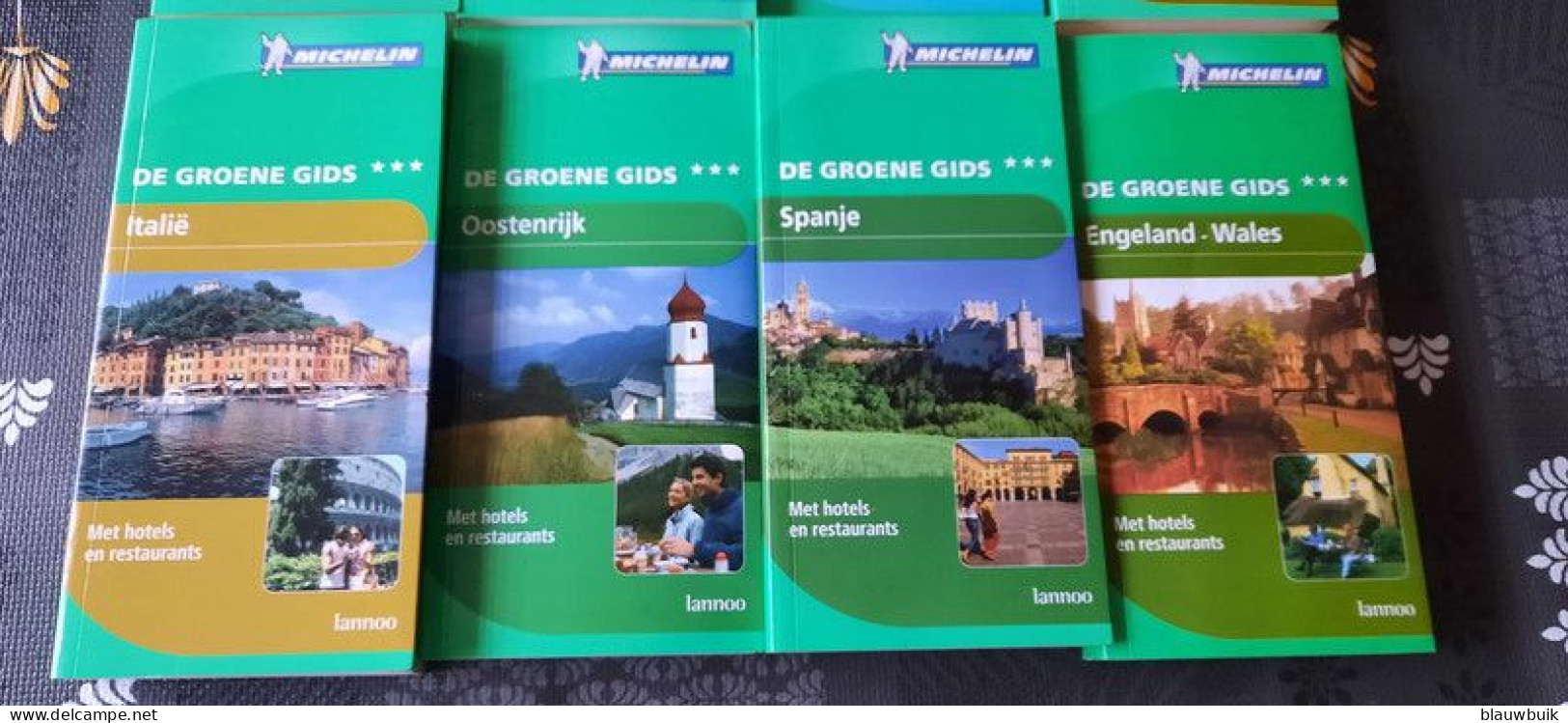 12x Michelin Groene Gids - Aardrijkskunde