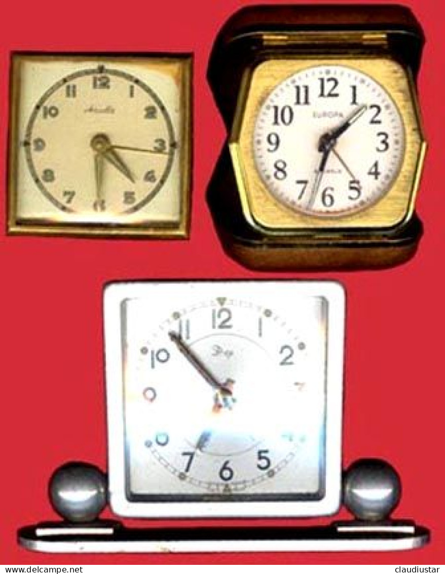 ** LOT  4  REVEILS  -  DEP - EUROPA - MAUTHE - KAISER ** - Alarm Clocks