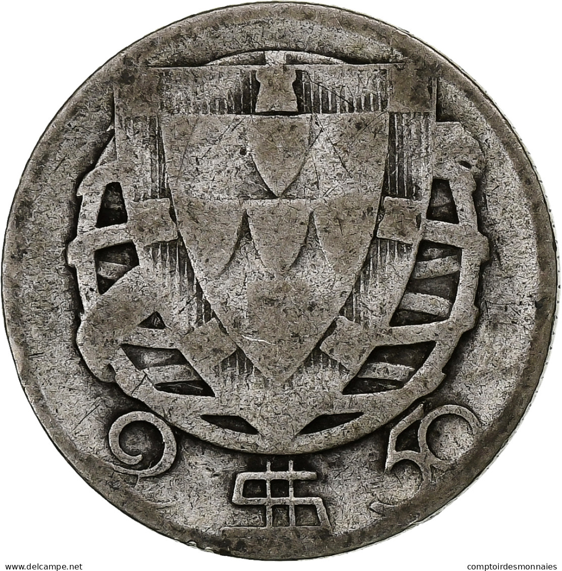 Portugal, 2-1/2 Escudos, 1943, Argent, B+, KM:580 - Portugal