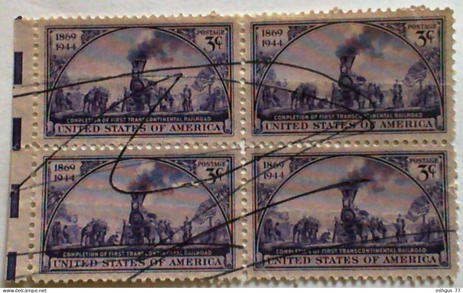 USA 1944 4 Used Stamps - Oblitérés
