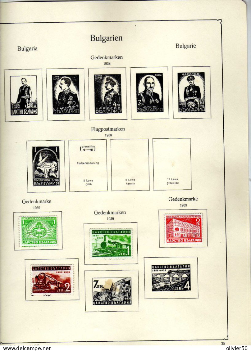 Bulgarie - (1938-41) - Faune - Flore - Train - Express- Neufs* - Et Obliteres -  35 Val. - Ungebraucht