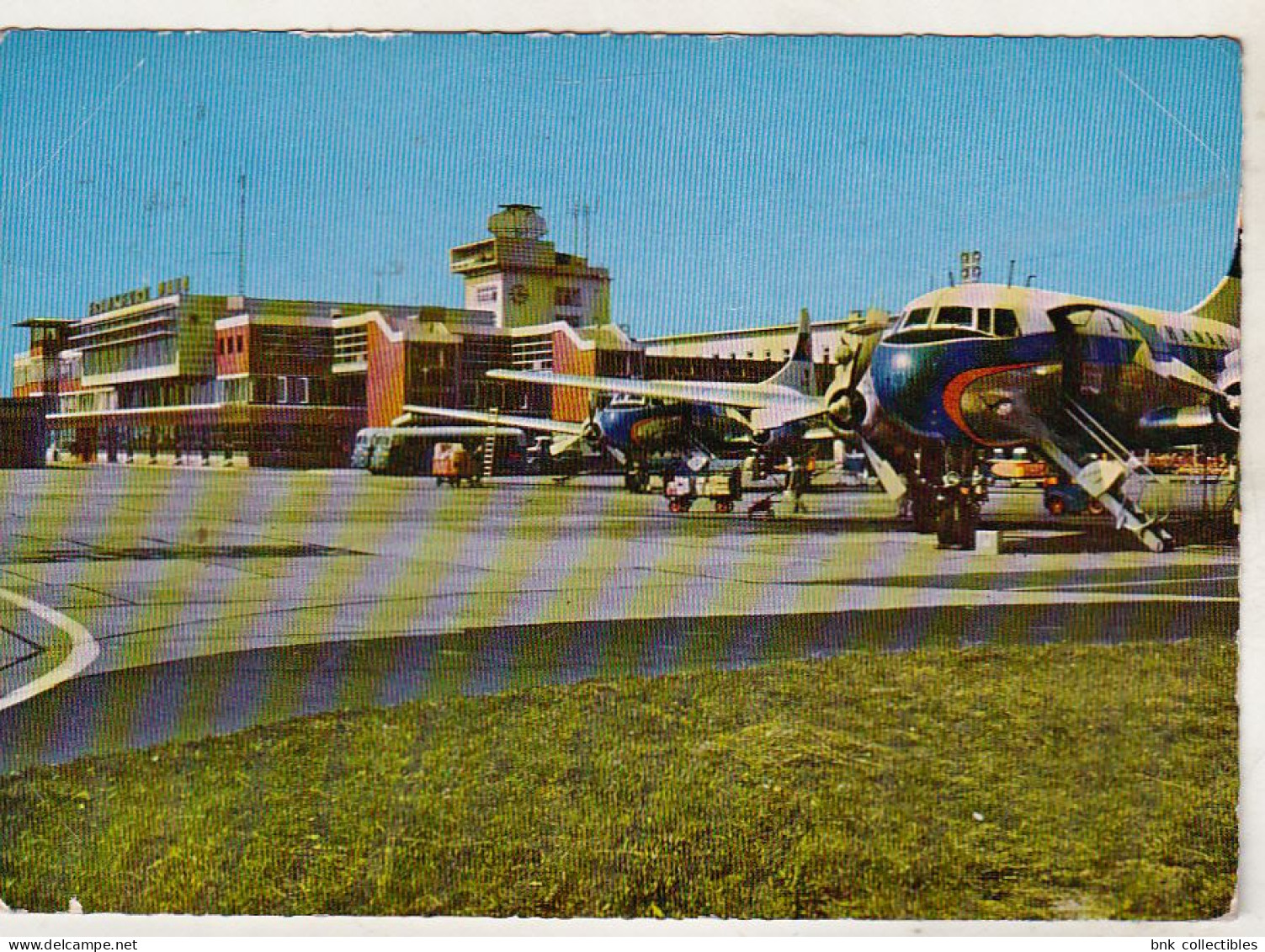 Germany Old Circulated Postcard - Aviation -  Frankfurt On Main Airport - Aerodrome