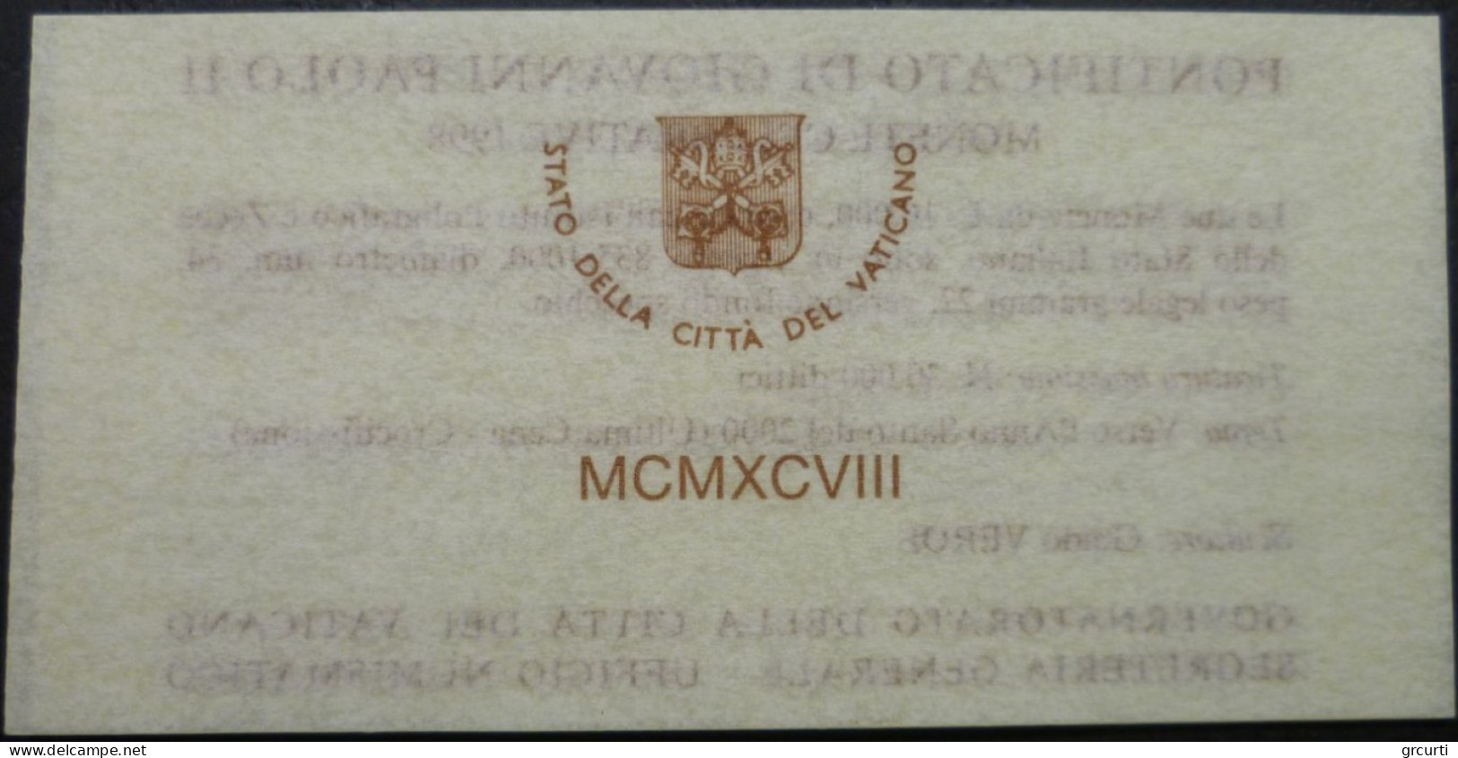 Vaticano - 2 X 10.000 Lire 1998 - Verso L'Anno Santo Del 2000 - Gig# 336 - KM# 290-291 - Vaticano