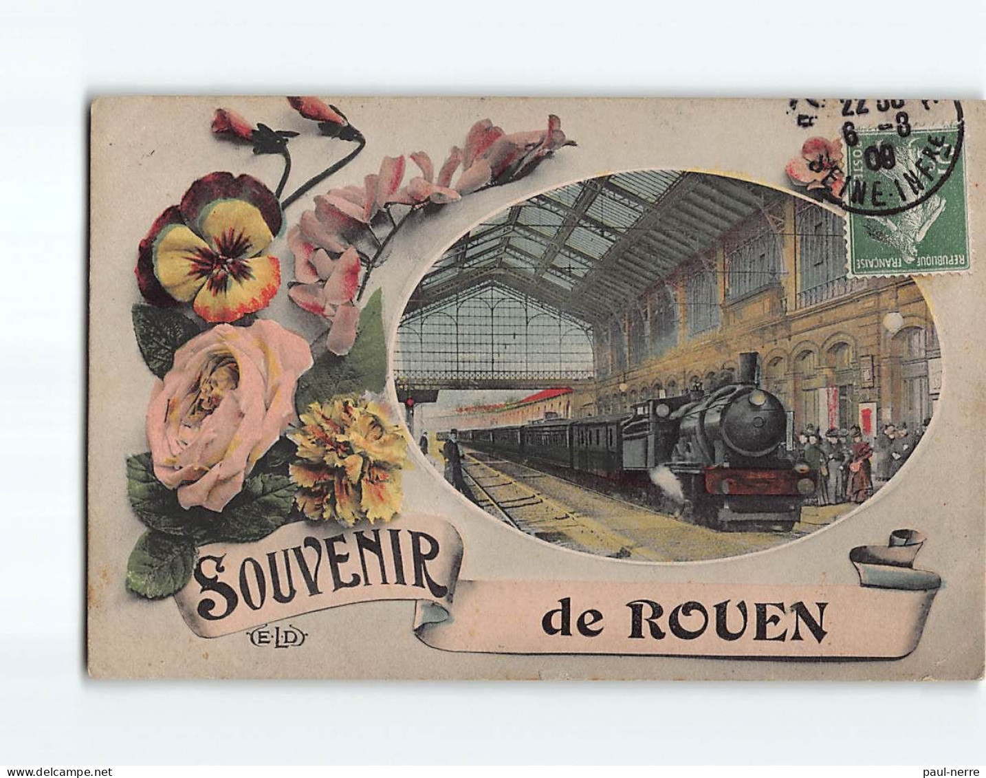 ROUEN :Carte Souvenir - état - Rouen