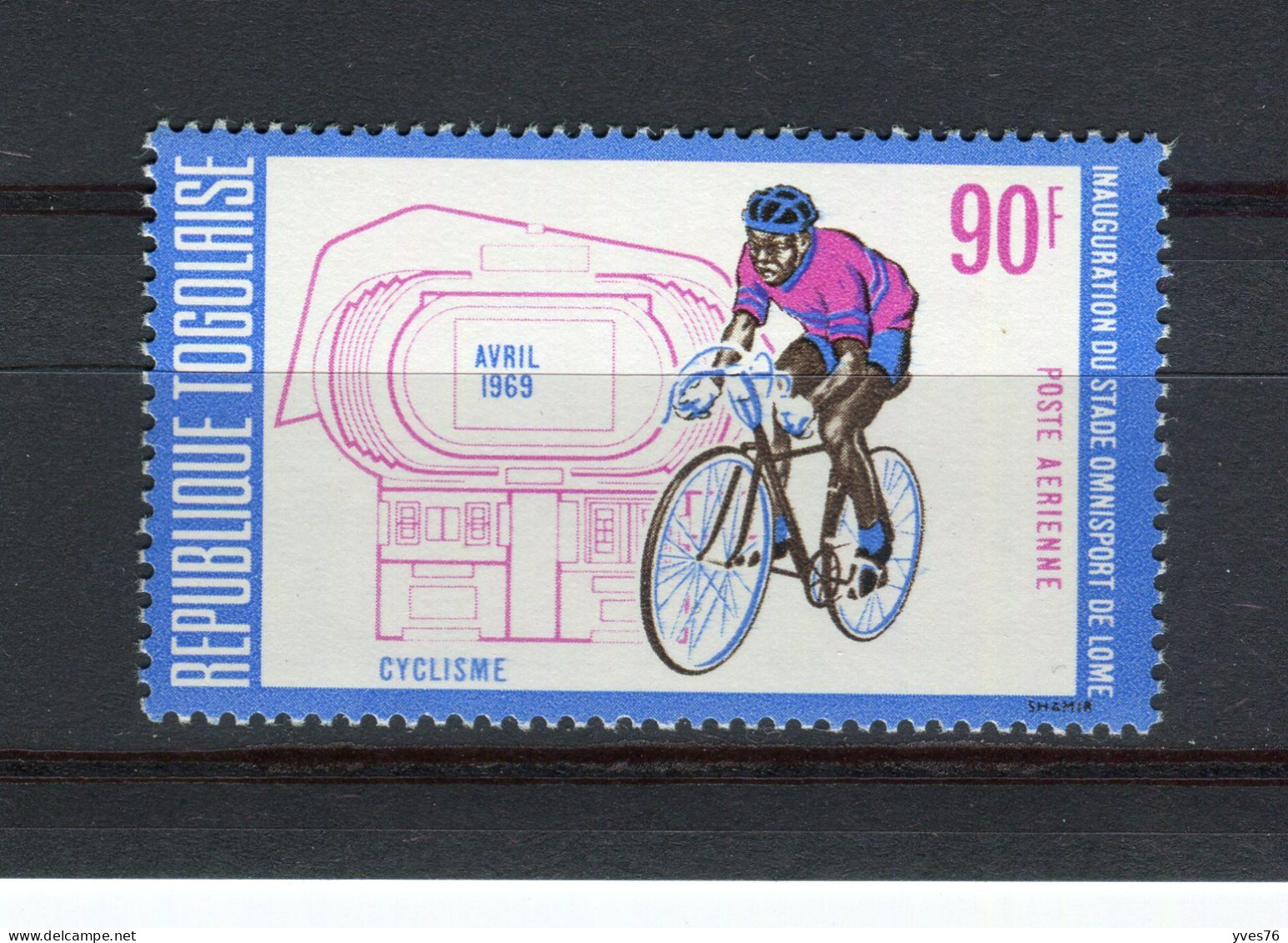 TOGO - Y&T Poste Aérienne N° 108** - MNH - Sport - Cyclisme - Togo (1960-...)