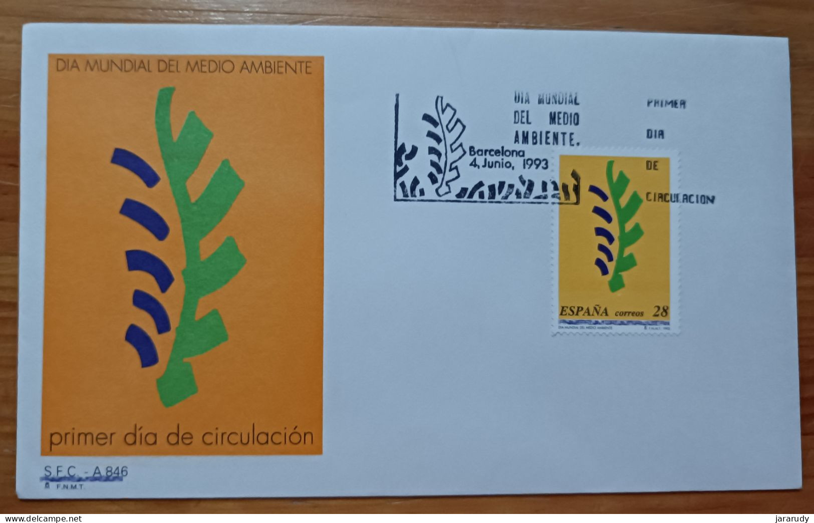 ESPAÑA MEDIO AMBIENTE 1993 FDC/SPD MNH - FDC