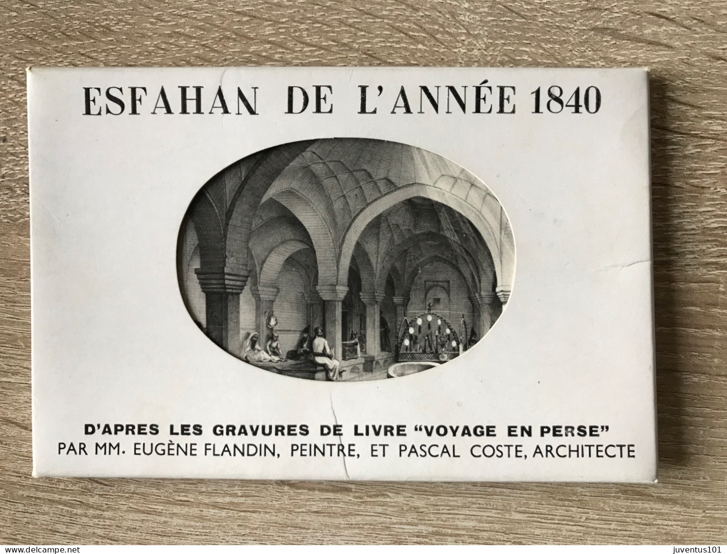 Carnet De 10 Cartes Isfahan-Hotel Shah Abbas-Esfahan De L'année 1840 D'après Les Gravures Par Flandin-poste-TRES RARE - Irán