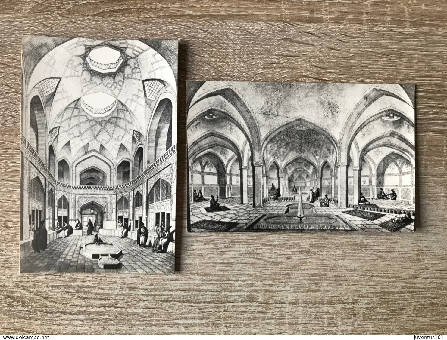 Carnet De 10 Cartes Isfahan-Hotel Shah Abbas-Esfahan De L'année 1840 D'après Les Gravures Par Flandin-poste-TRES RARE - Irán