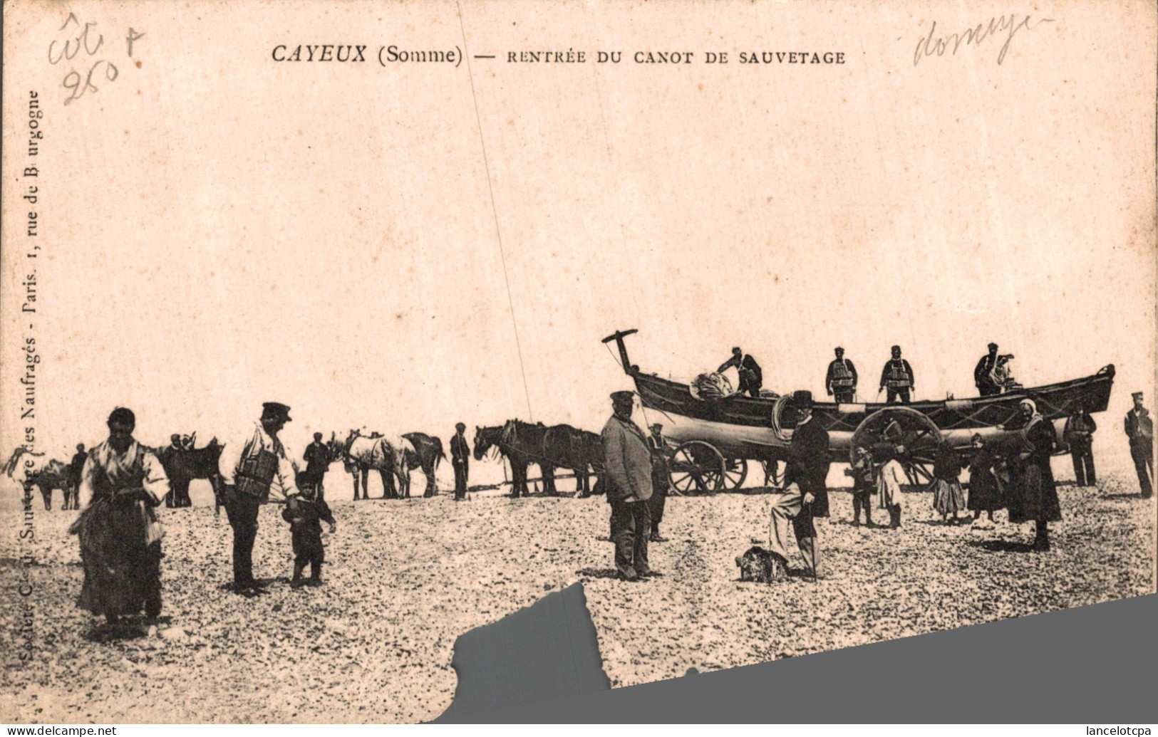 80 - CAYEUX SUR MER / RENTREE DU CANOT DE SAUVETAGE - Cayeux Sur Mer