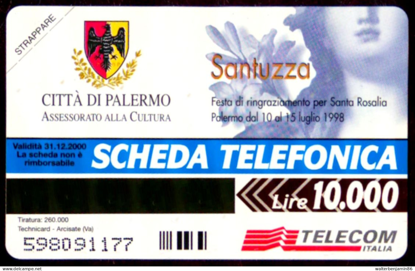 G 854 C&C 2935 SCHEDA TELEFONICA NUOVA MAGNETIZZATA SANTUZZA - Collections