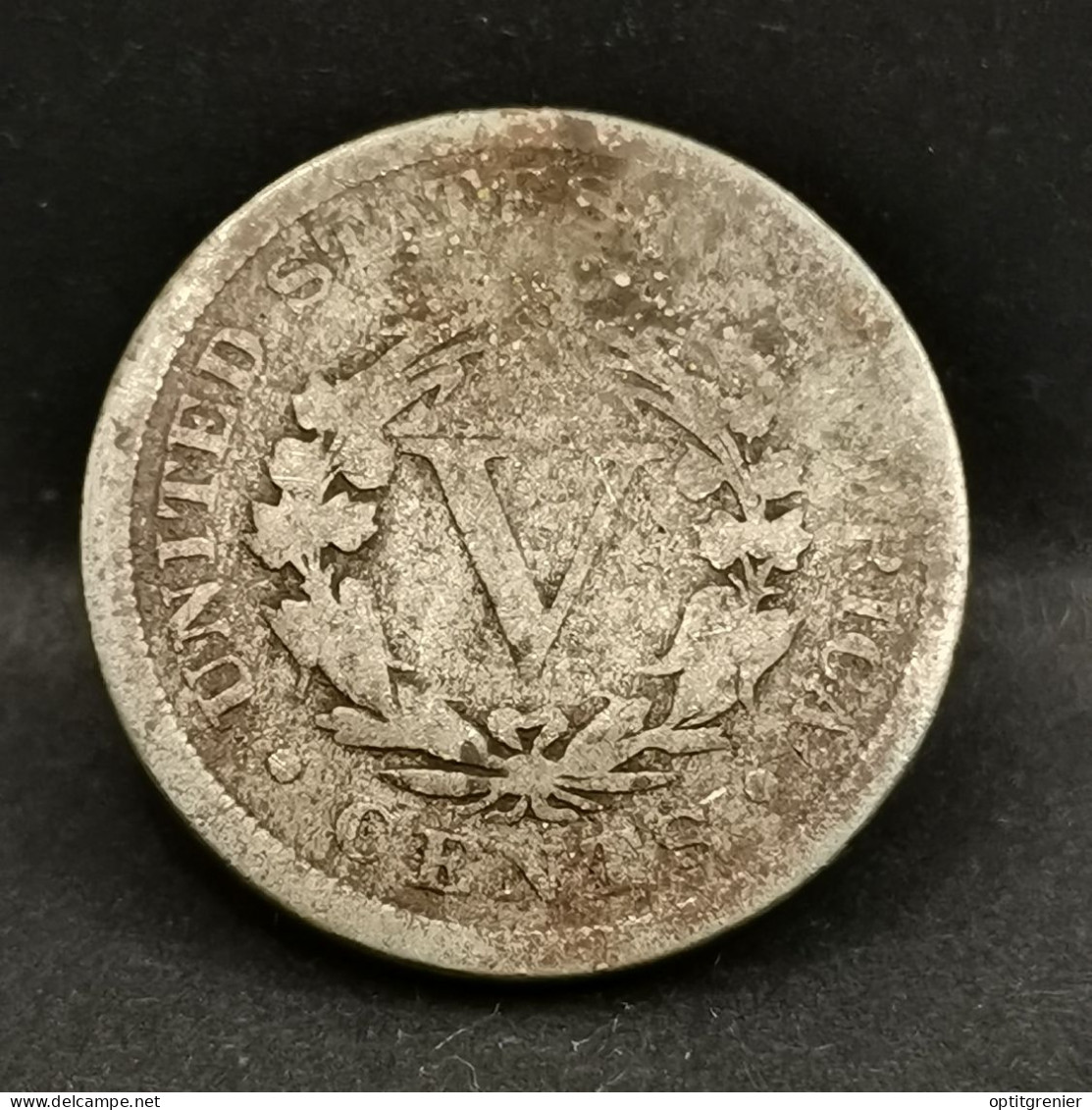 5 CENTS LIBERTY NICKEL AVEC CENTS 1891 USA - 1883-1913: Liberty (Libertà)