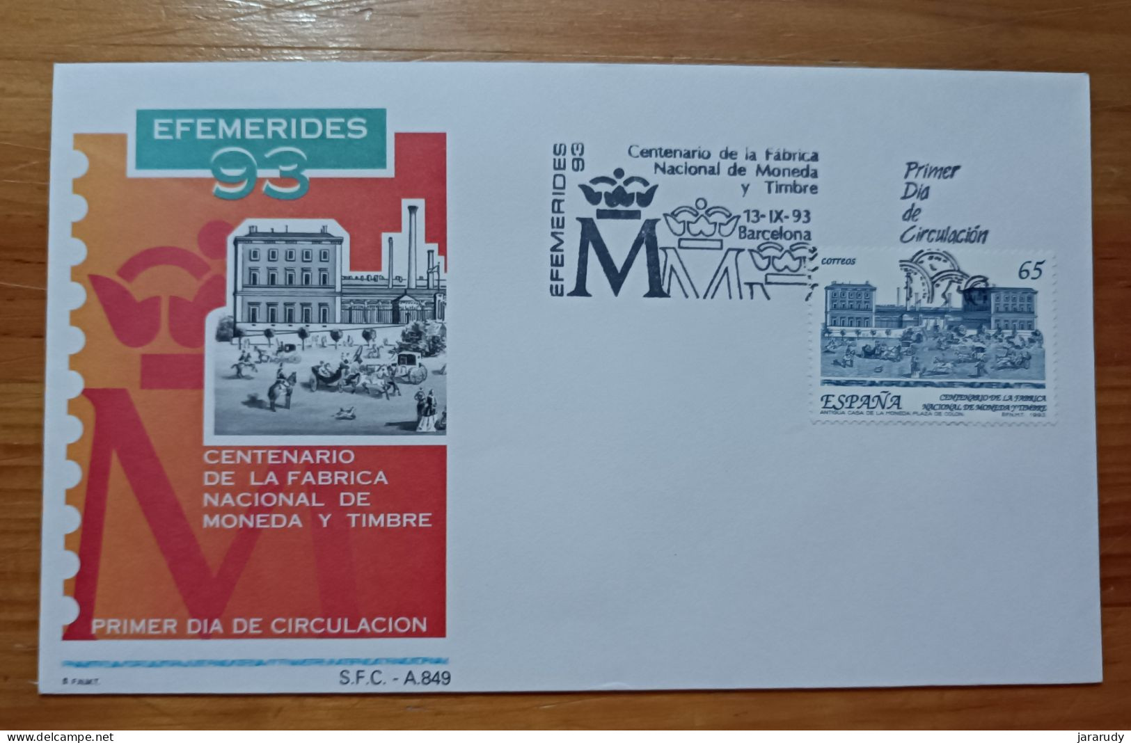 ESPAÑA ANIVERSARIO 1993 FDC/SPD MNH - FDC