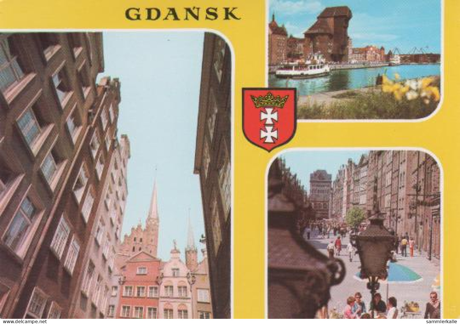 8707 - Polen - Danzig Gdansk - Kamienice Przy Ulicy - Ca. 1975 - Polen