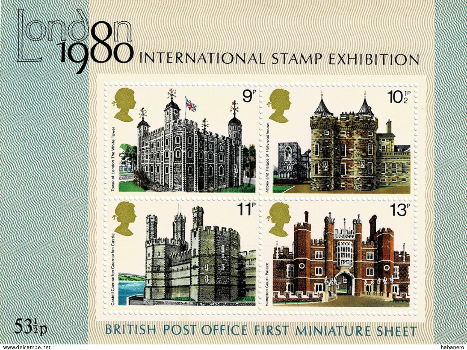 GREAT BRITIAN 1978 Mi BL 1 LONDON INTERNATIONAL STAMP EXHIBITION MINT MINIATURE SHEET ** - Briefmarkenausstellungen
