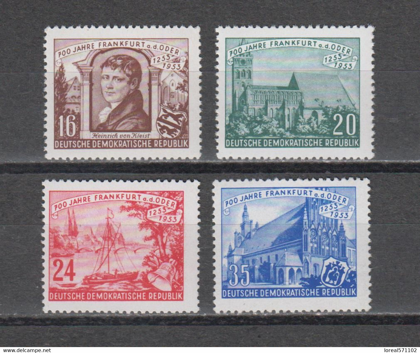 DDR  1953  Mich.Nr.358/61 ** Geprüft Schönherr BPP - Unused Stamps