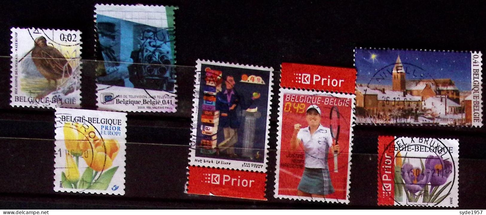 Belgique 2003 7 Timbres Oblitérés, Liste COB Ci-dessous - Gebruikt