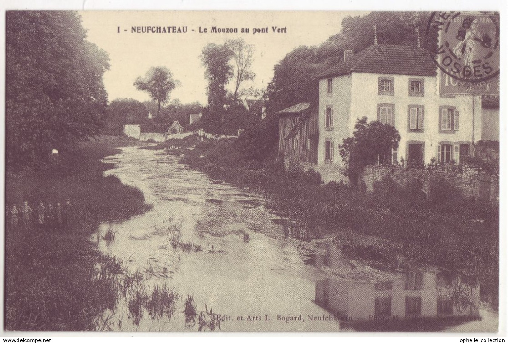 France - 88 - Neufchâteau - Le Mouzon Au Pont Vert  - Reproduction Carte Postale Ancienne - 6511 - Neufchateau