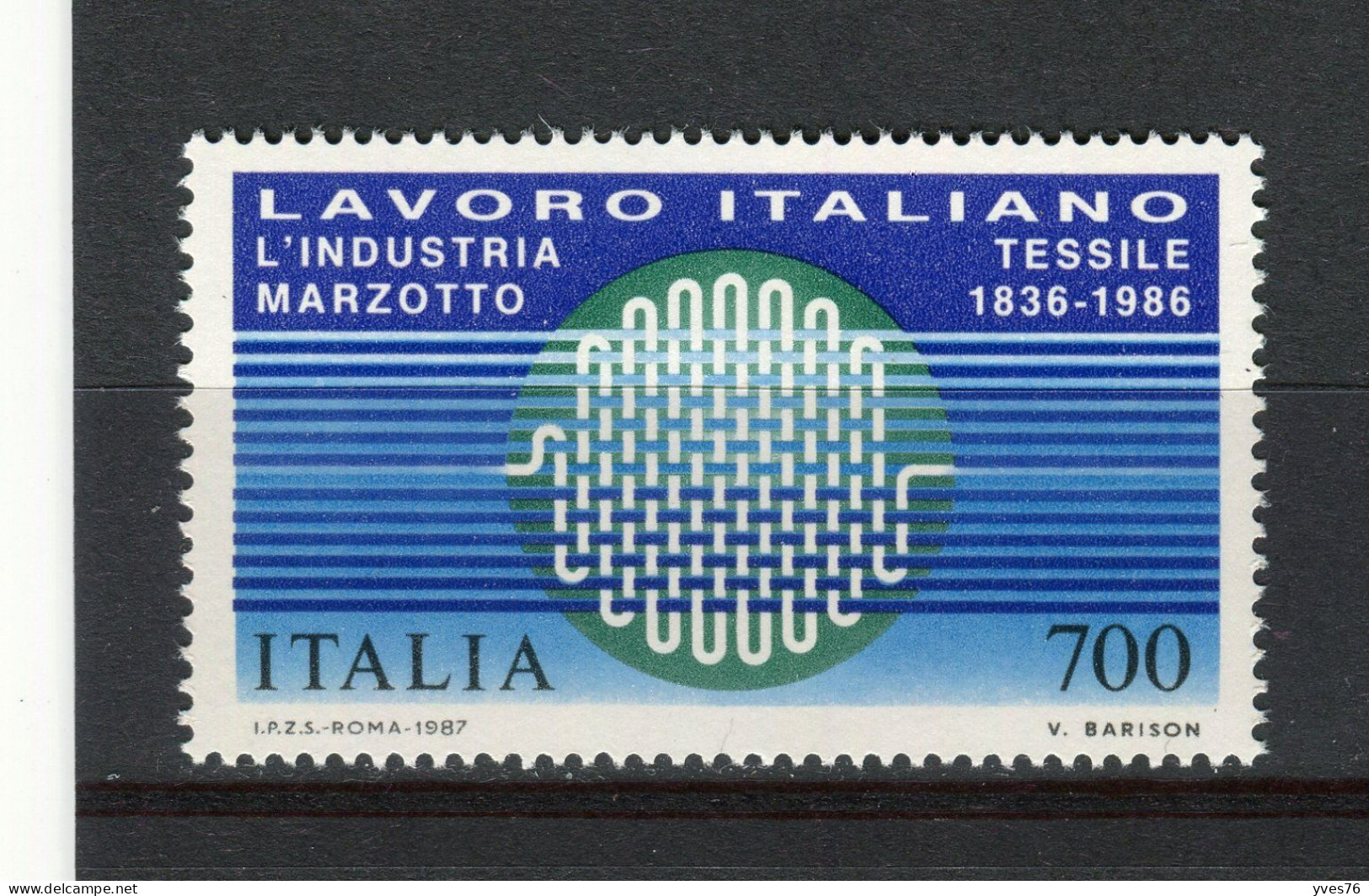 ITALIE - Y&T N° 1735** - MNH - Industrie Textile Marzotto - 1981-90: Mint/hinged