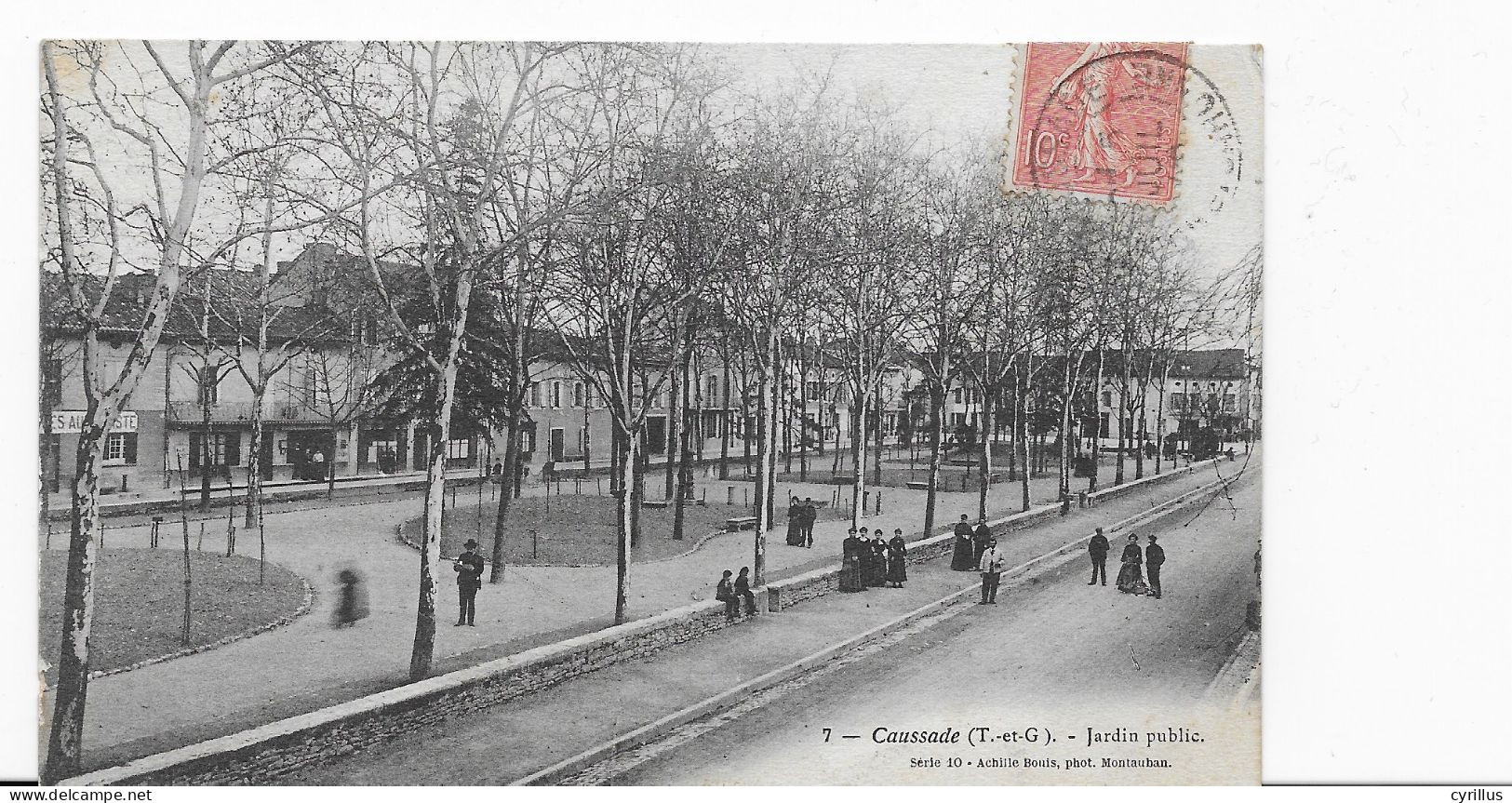 CPA - CAUSSADE - JARDIN PUBLIC - Caussade