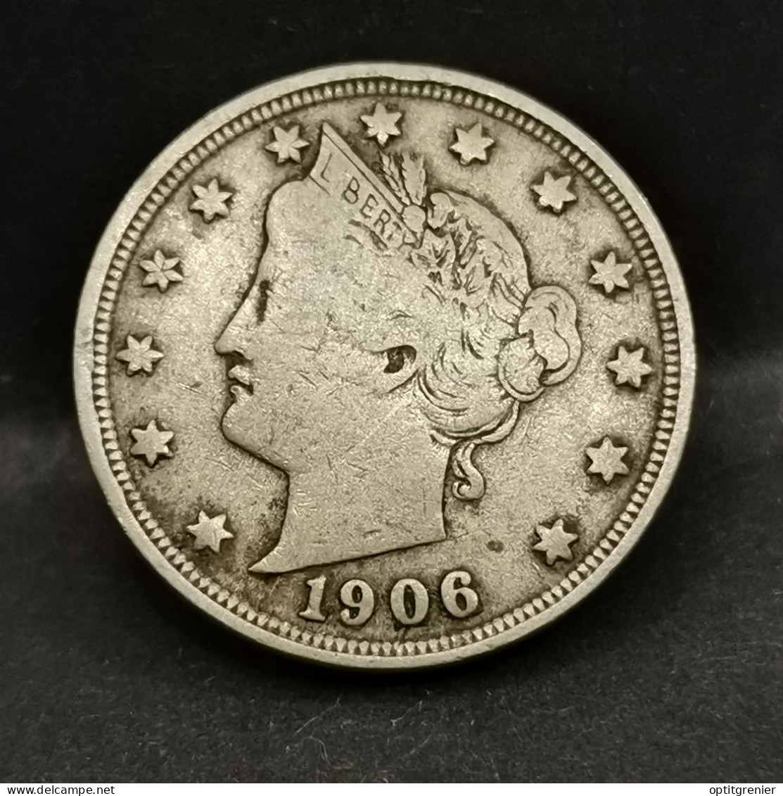 5 CENTS LIBERTY NICKEL AVEC CENTS 1906 USA - 1883-1913: Liberty (Liberté)