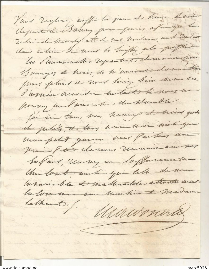 N°1722 ANCIENNE LETTRE DU MARECHAL MACDONALD GENERAL DE NAPOLEON DATE 1827 - Historische Dokumente