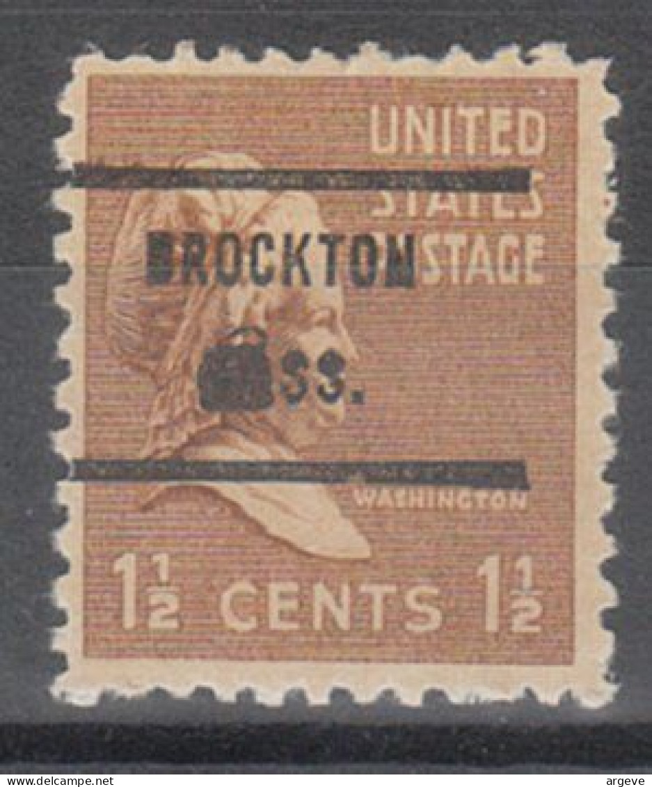 USA Precancel Vorausentwertungen Preo Bureau Massachusetts, Brockton 805-71 - Voorafgestempeld