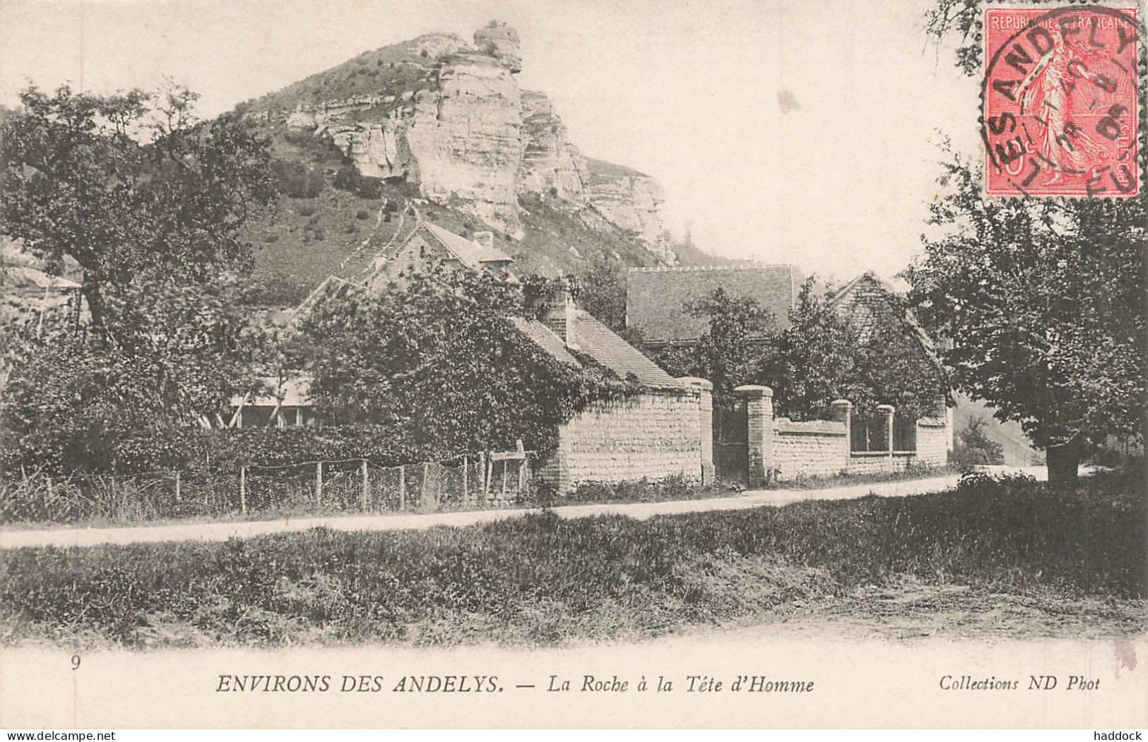 LES ANDELY : LA ROCHE A LA TETE D'HOMME - Les Andelys