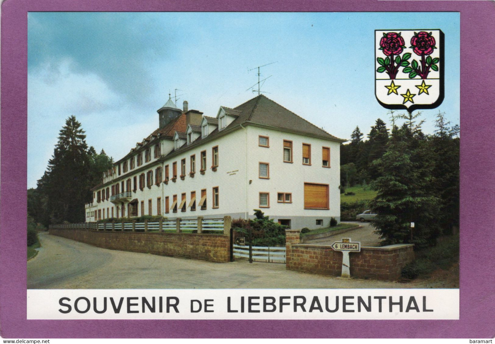 67 Gœrsdorf Souvenir De LIEBFRAUENTHAL Maison De Repos De La Société De Secours Minière De Sarre Et Moselle Blason - Autres & Non Classés