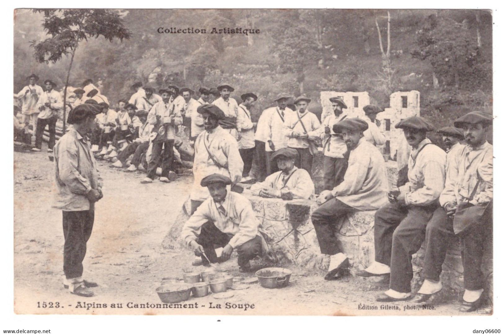 ALPINS AU CANTONNEMENT - La Soupe (carte Animée) - Regiments