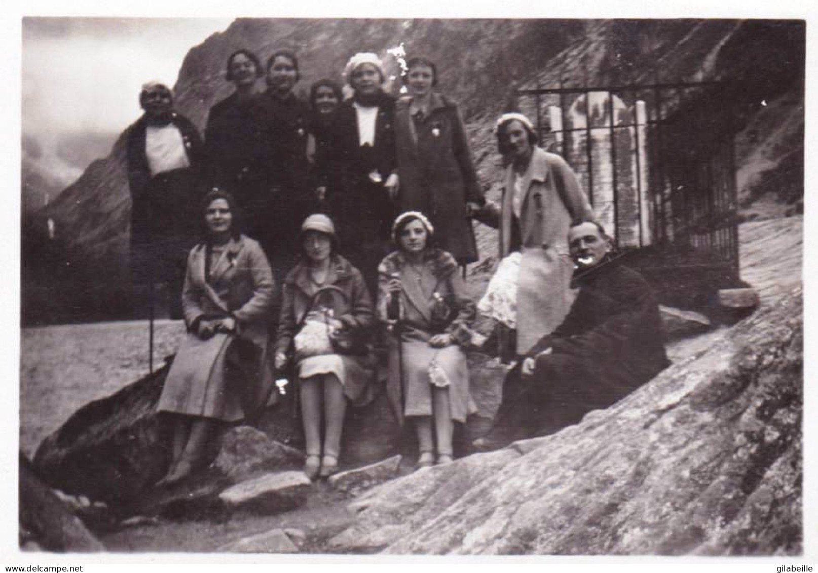 Photo Originale - 65 - CAUTERETS -  Lac De Gaube - Jeunes Femmes Du Pensionnat Des Ursulines De Beaugency - Aout 1931 - Personnes Identifiées