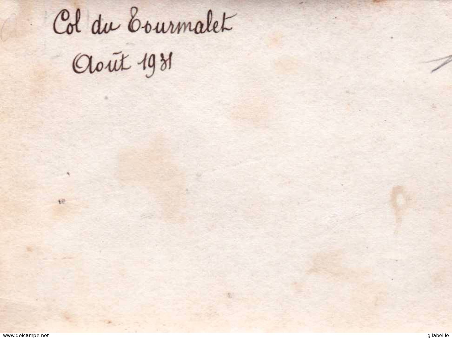 Photo Originale - 65 - Col Du Tourmalet- Aout 1931 - Lieux