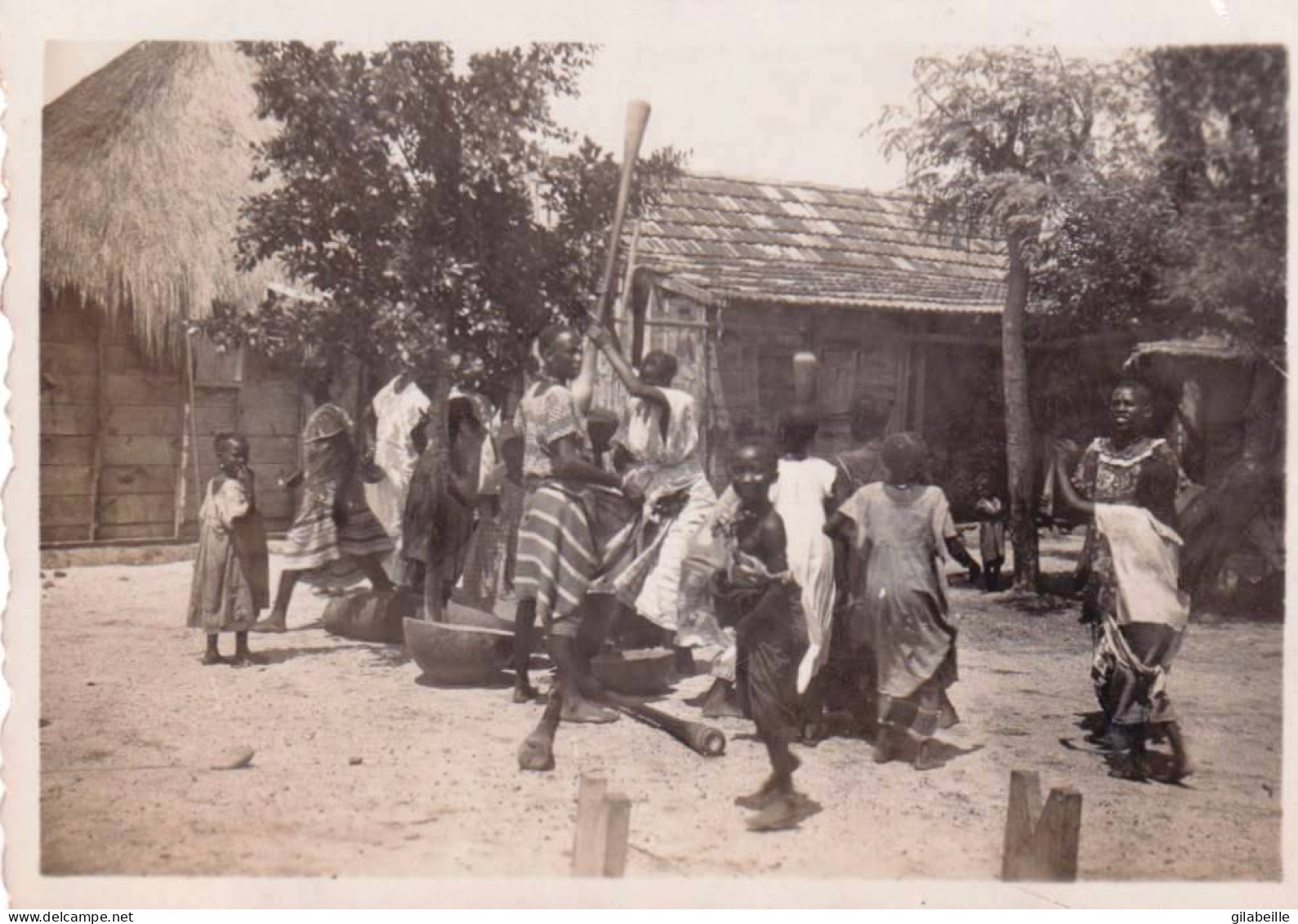 Photo Originale - Senegal - Dakar 1941 - Pillage Du Riz Chez Les Indigenes - Afrika