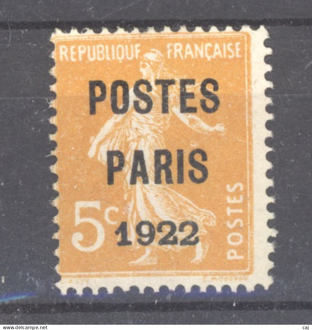 0opr  235  -  France  -  Préos  :  Yv  30  (*) - 1893-1947