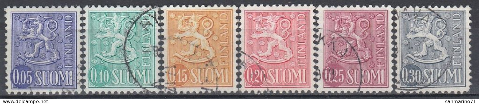 FINLAND 556-561,used,falc Hinged - Oblitérés