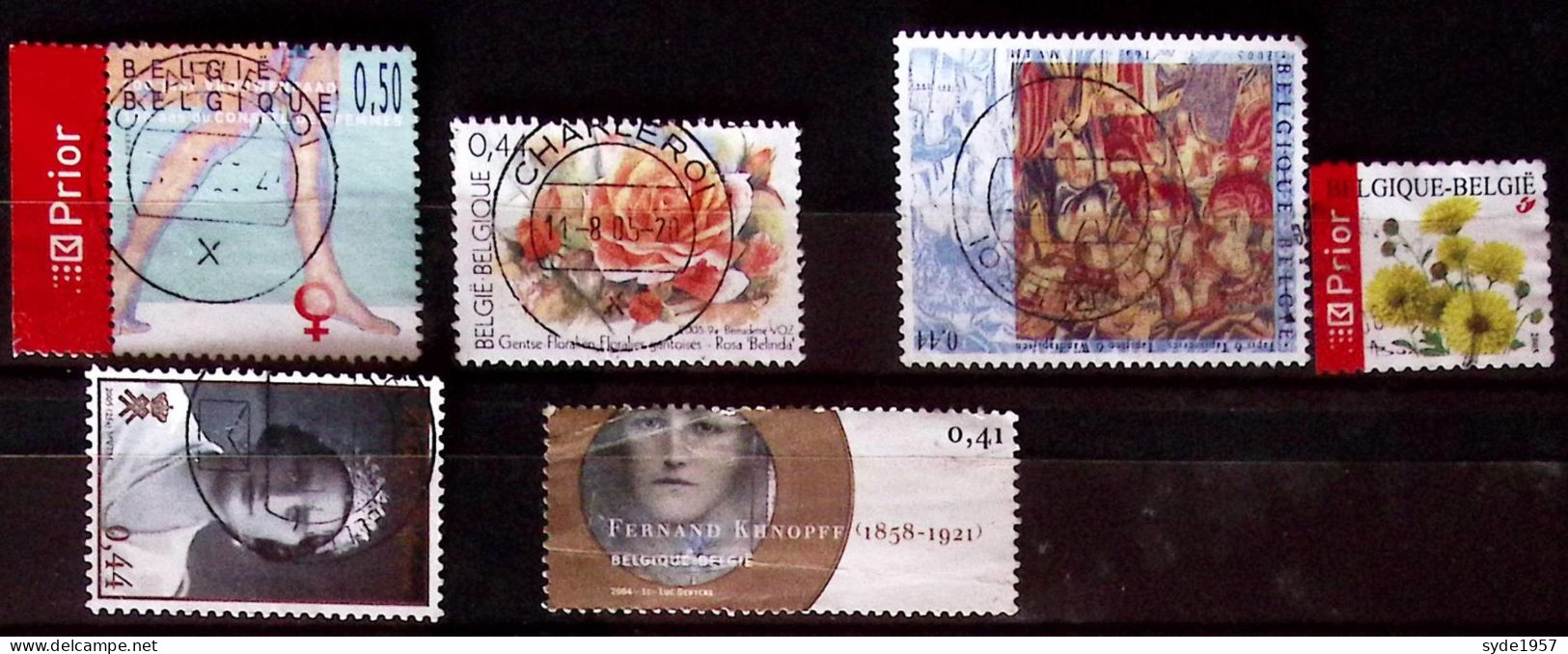 Belgique 2004-2005 6 Timbres Oblitérés, Liste COB Ci-dessous - Used Stamps