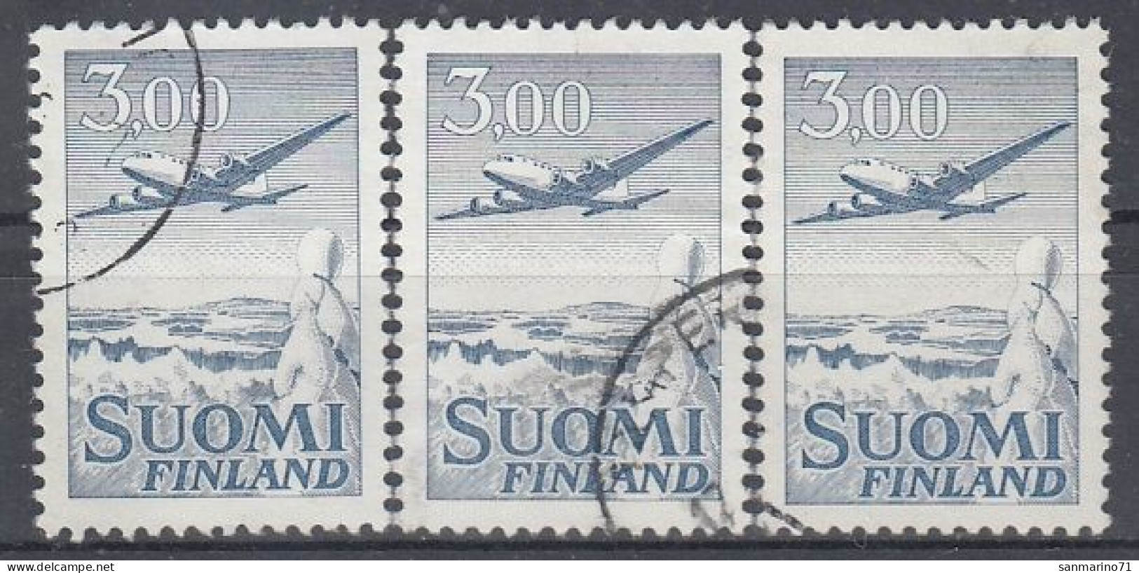 FINLAND 579,used,falc Hinged - Usados